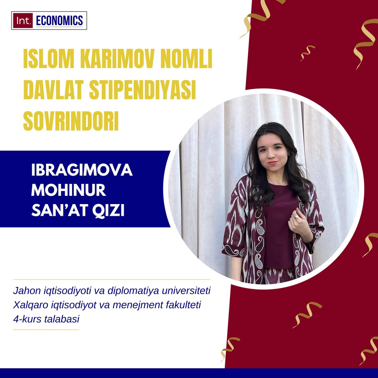 Ибрагимова Мохинур Санъат кизи
